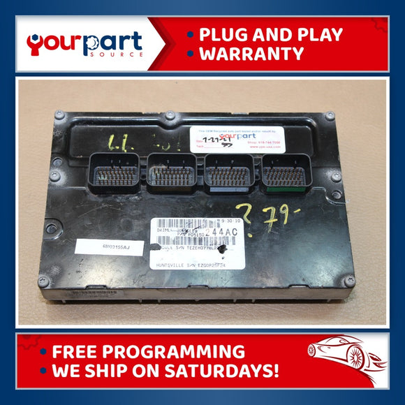 09 3.5L DODGE JOURNEY ECU ECM PCM ENGINE COMPUTER 68003155AJ FREE PROGRAMMING