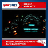 REMAN 03-04 DENALI 2500 3500 SPEEDOMETER INSTRUMENT CLUSTER 15182144 TRANS TEMP