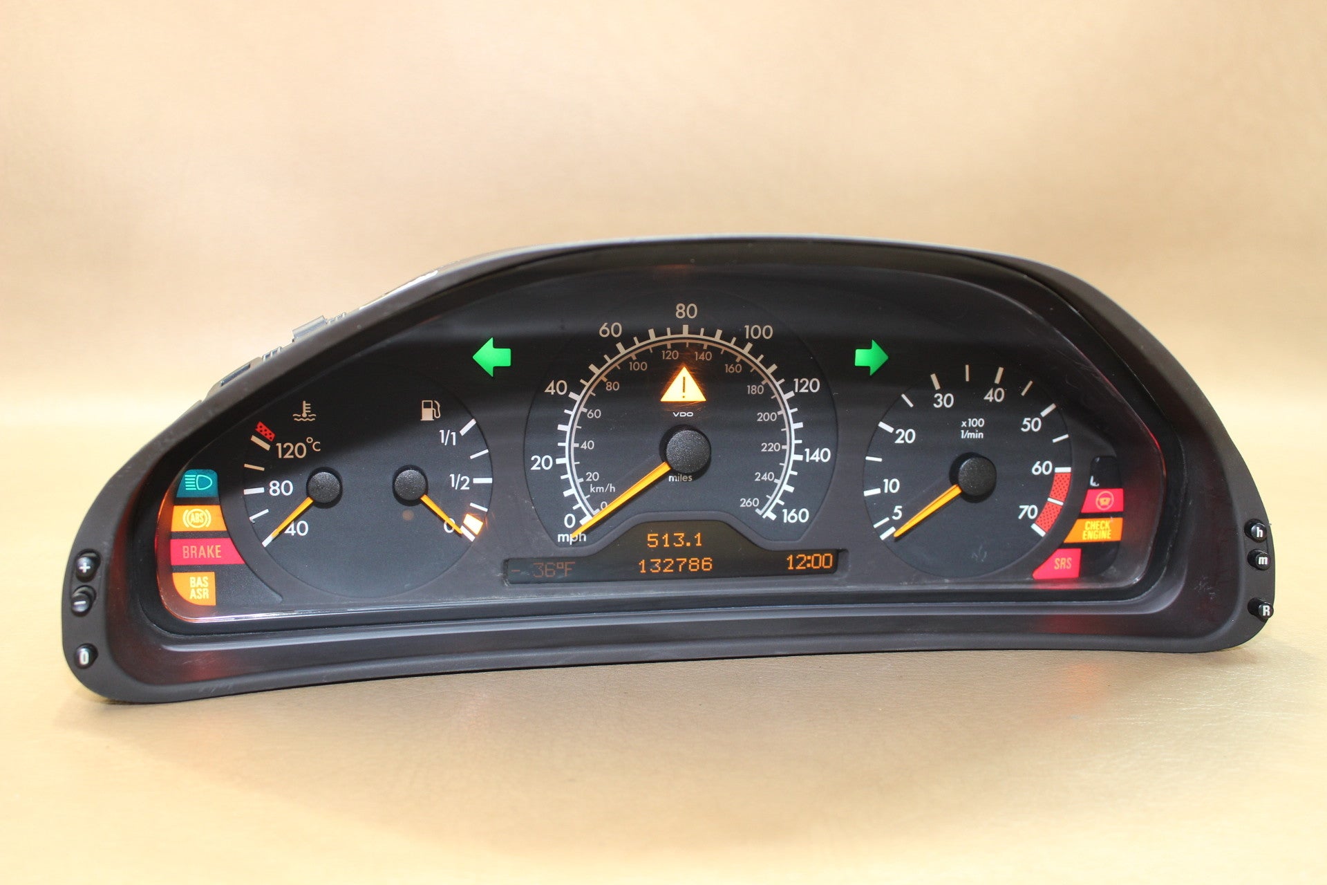 98-02 MERCEDES W208 CLK320 CLK430 INSTRUMENT SPEEDOMETER CLUSTER A